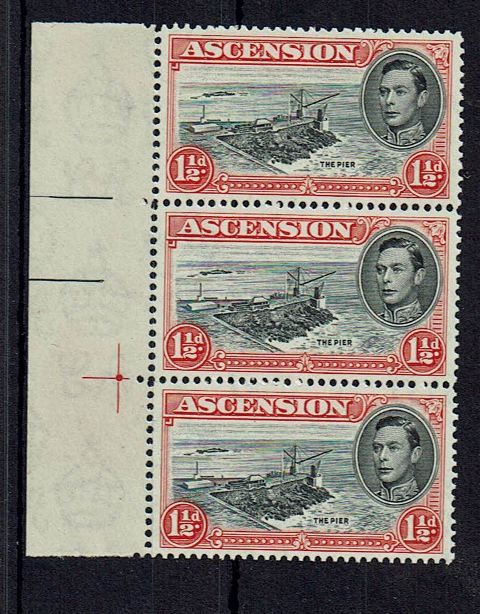Image of Ascension SG 40b/40ba UMM British Commonwealth Stamp